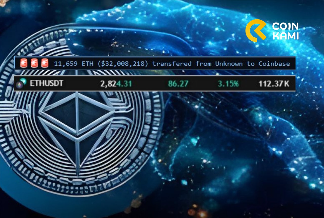 Whale Baru Tembak 11.659 ETH Senilai $32 juta ETH $2800! IS ALT SEASON IS REAL?