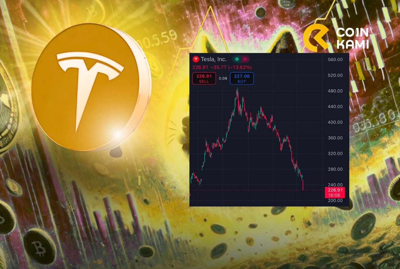 SAHAM $TESLA RASA MEMECOIN ANJLOK 50% DALAM 80 HARI TERAKHIR !!!