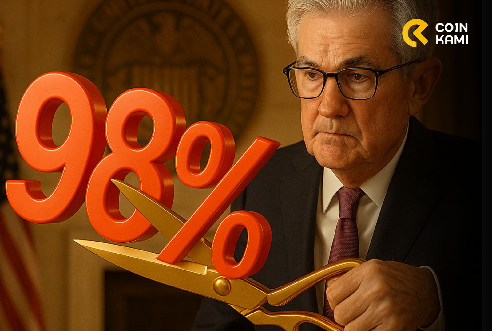 Peluang Cut Rate Oktober Tembus 98%: Pertanda Market Crypto Bisa Recovery Akhir Bulan?